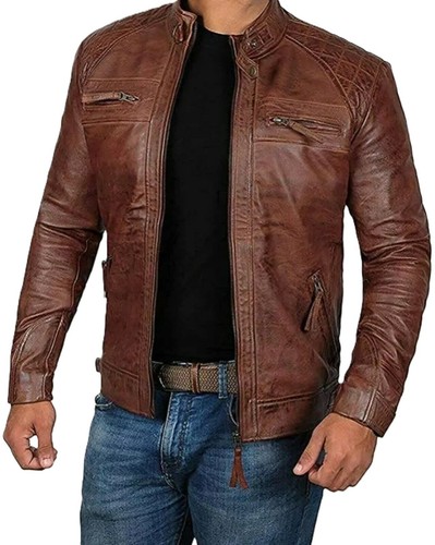 Blouson moto cuir - blouson,