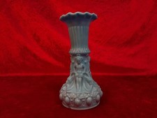 Vase En Verre Opalescent Bleu