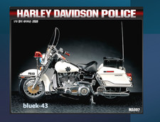 Kit maquette plastique Academy 1/10 Harley Davidson Police Motorcycle Bike 15500