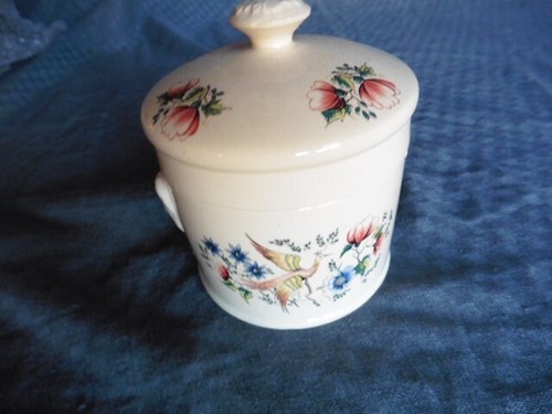 Sarraguemines oiseau bleu pot - "oiseau, bleu"pot