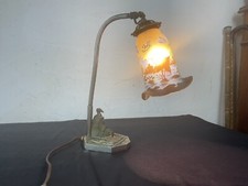 Lampe art déco avec tulipes dégage à l acide Émile Gallé