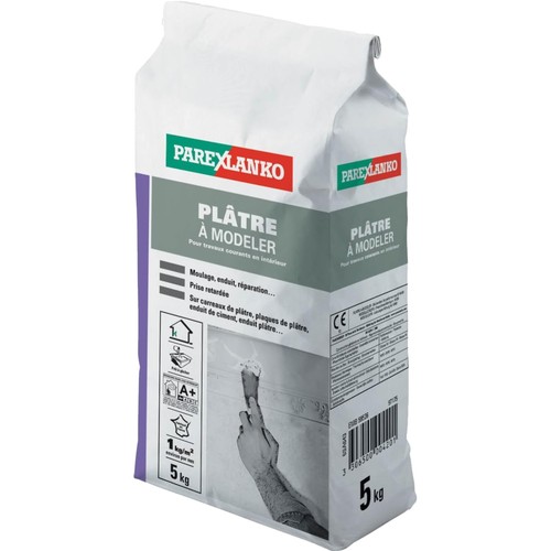 Plâtre modeler 5kg - plâtre, gris