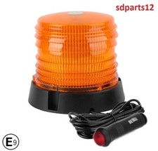 Gyrophare LED Orange 12V-24V Feu Flash Rotatif Magnétique Utilitaire Tracteur E9