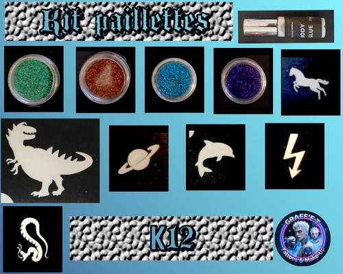 Kit complet pochoirs tatouages - pochoirs,