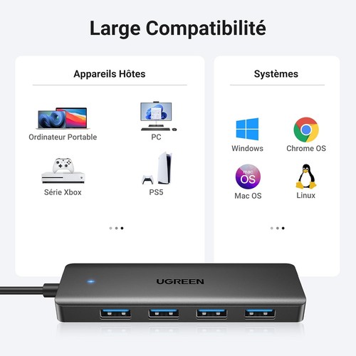 Hub usb ports ultra - 3.0,