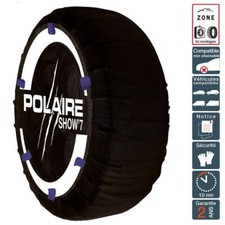 Chaussette neige ultra résistante montage facile pour pneu 225/45R18 Polaire 