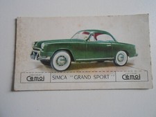 ANCIENNE CHROMOS CHOCOLAT CEMOI SIMCA GRAND SPORT