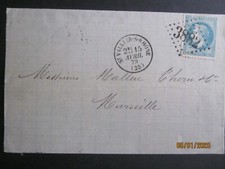 Lettre GC 3882 SAINT VALLIER Sur RHONE -25 Drôme - Indice POTHION 3, Belle frapp