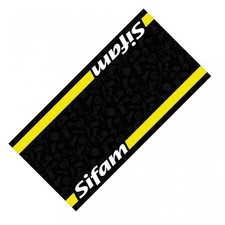 Tapis environnemental Sifam noir jaune blanc FIM pour paddock moto Neuf