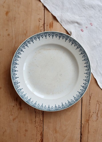 Plat service rond vintage - service,