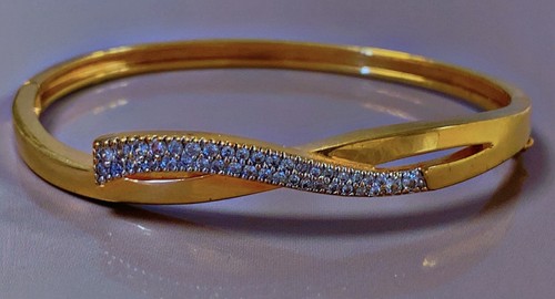 Superbe bracelet jonc plaqué - superbe,
