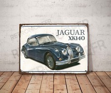 Plaque métal vintage jaguar
