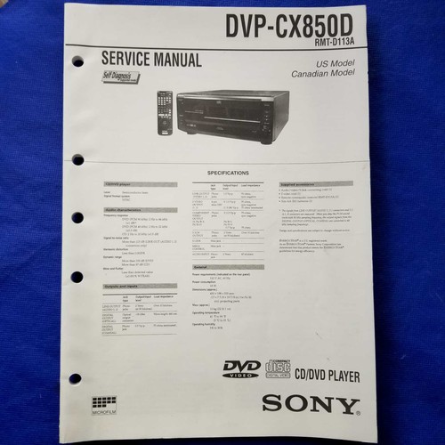 Sony dvp cx850d - sony, dvp-cx850d