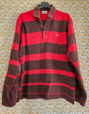 Polo Lacoste Homme Devanlay Manche Longue rayé Tennis Jersey Homme - L