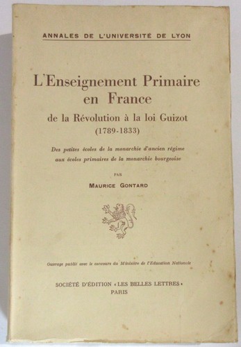 Maurice gontard enseignement - maurice,