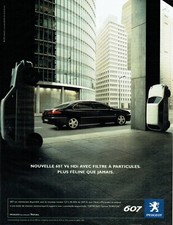 Publicité Advertising 049  2004  Peugeot  nouvelle 607 V6 Hdi