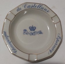 cendrier en porcelaine de Limoge ,champagne de Castellane Epernay N°4,Bernardaud
