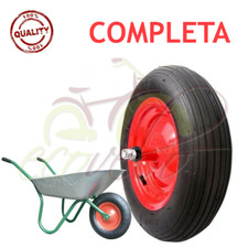 Roue Pneumatique 3.50 - 8 Remplacement 4PR Brouette Modèle Vespa Axe Long 155mm