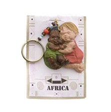 Porte clé - Bébé africain en résine - Afrique Sud - Bijou de Sac - Grigri # 7381