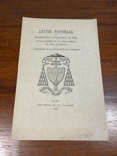 Livre Lettre Pastorale de