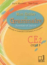 Mon fichier de Grammaire CE2