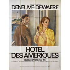 HOTEL AMERICA Movie Poster - Painting style - 47x63 in. - 1981 - André Téchiné,
