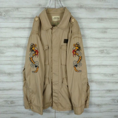 Avirex veste militaire brodée - veste,