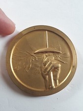 MEDAILLE CHAMPIONNAT DU MONDE D EPEE ESCRIME EN 1959 ATTRIBUEE CLAUDE BOURQUARD