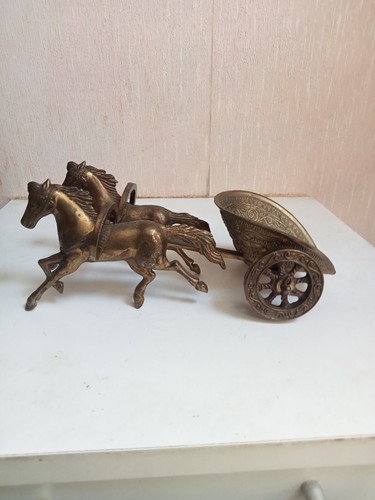Cheval charette laiton - cheval, en