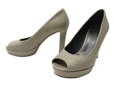 CHAUSSURES GUCCI ESCARPINS EN CUIR EMBOSSE MONOGRAMME GG 337812 36.5 SHOES 810€