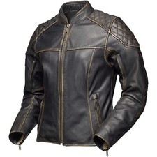 Veste De Moto Pour Femme 34 - Modeka Phinix - Veste En Cuir Biker Rétro Vintage