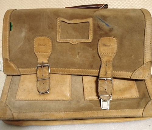 Cartable vintage tann en - cartable,