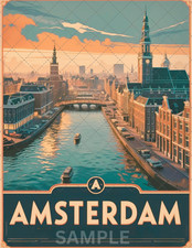 Affiche de voyage rétro