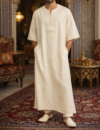 Gandoura marocaine brodée - gandoura,
