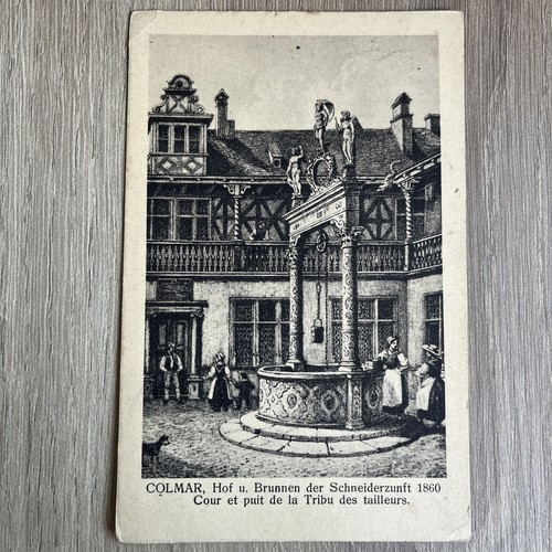 Cpa colmar cour et puit - -,