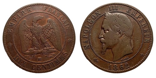 Cts 1862 napoléon - /,