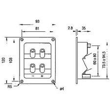 Double Terminal Pour Enceintes