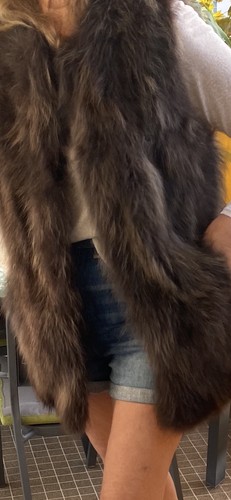 Veste sans manche fourrure - veste,