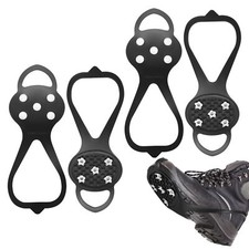 2 Paires Crampons Chaussures Randonnée Crampon Neige pour Chaussure Crampons ...