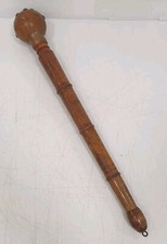 casse tete massue art africain ancien african tribal bois métal ethnique 2