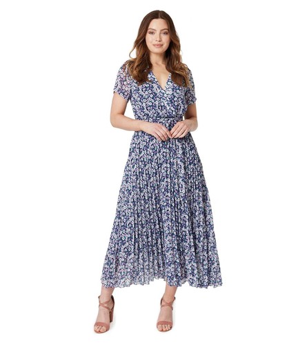 Robe maxi plissée lilas - robe,