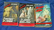 Lot de 3 livres policier  ESPIONNAGE  editions fleuve noir CLERK MURRAY COURCEL 