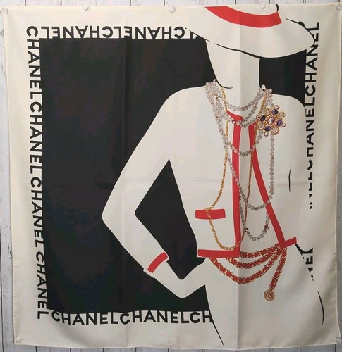 Foulard chanel soie blanc - en,