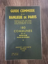 Guide commode de la banlieue de Paris - 180 communes -Editeur André Leconte 1969