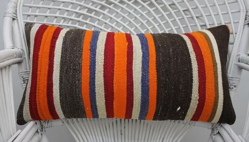 Coussin kilim rayé - coussin,