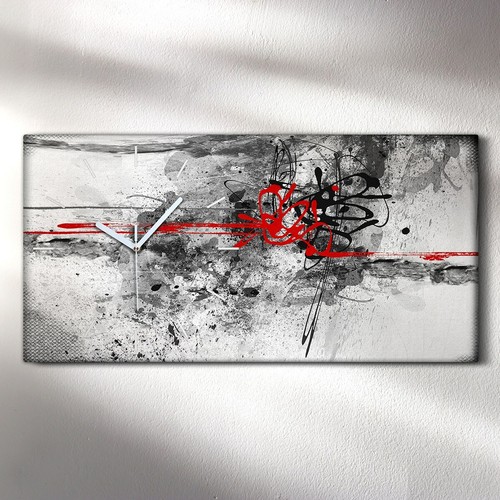 Horloge murale sur toile 60x30