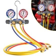 49968 Charging Manifold, 4 Valve Test, A/C Manifold Gauge For R-22 R-404A R-410A