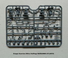WARGAMES ATLANTIC Grappe Guerriers Milice Halflings Figurines 28mm plastique