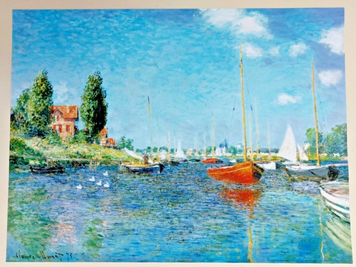 Monet bateaux rouges - ., .