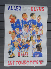 AFFICHE CARICATURES FOOTBALLEURS COUPE du MONDE 1998 - Publicité VACHE QUI RIT 